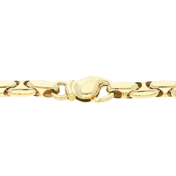 Pulsera eslabón nudo marino en oro amarillo 18 kilates.