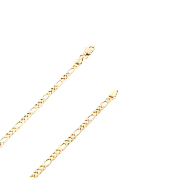 Collar de tres eslabones por uno en oro amarillo 14 kilates.