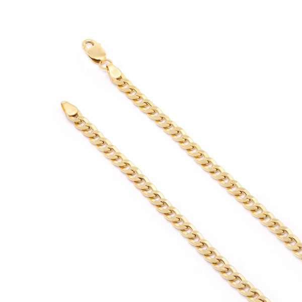 Pulsera eslabón encontrado en oro amarillo 14 kilates.