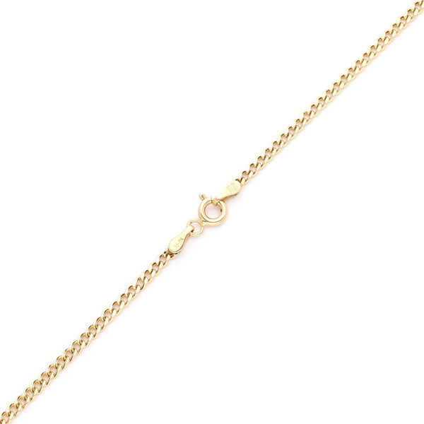 Collar eslabón encontrado en oro amarillo 14 kilates.