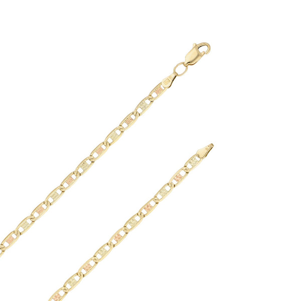 Collar eslabón nudo marino en oro amarillo 14 kilates.