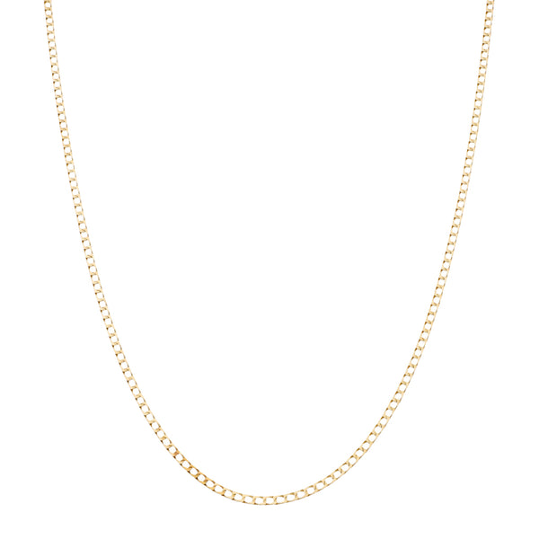 Collar eslabón encontrado en oro amarillo 14 kilates.