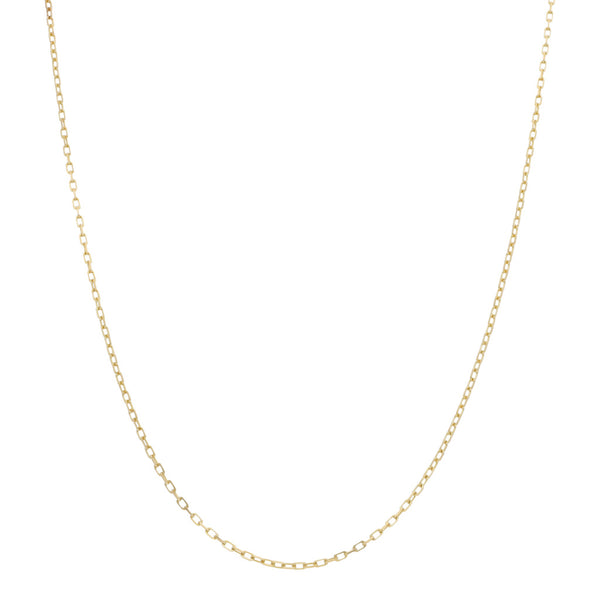 Collar eslabón cruzado en oro amarillo 14 kilates.