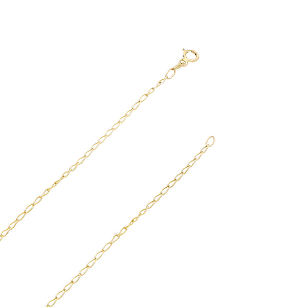 Collar eslabón encontrado en oro amarillo 14 kilates.