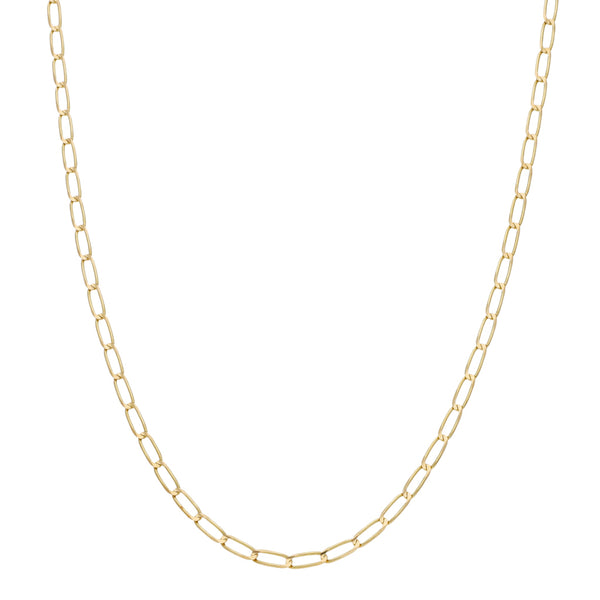 Collar eslabón encontrado en oro amarillo 14 kilates.
