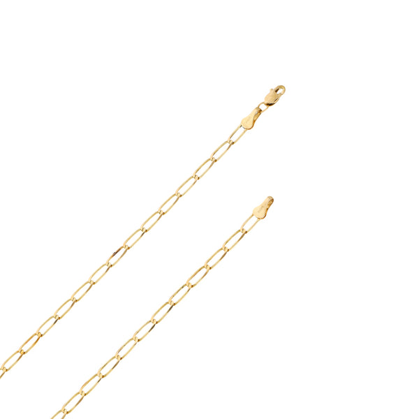 Collar eslabón encontrado en oro amarillo 14 kilates.