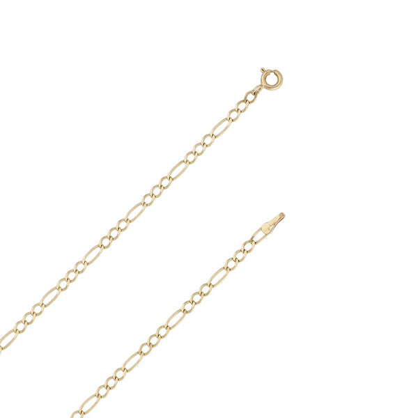 Collar de tres eslabones por uno y dije calado motivo corazón en oro dos tonos 14 kilates.