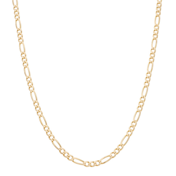 Collar de tres eslabones por uno en oro amarillo 14 kilates.
