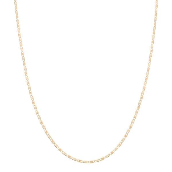 Collar eslabón nudo marino en oro amarillo 14 kilates.