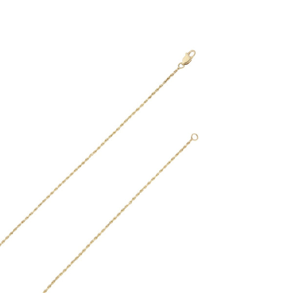 Collar eslabón torzal en oro amarillo 14 kilates.