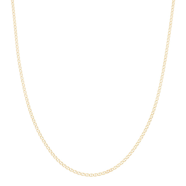 Collar eslabón nudo marino en oro amarillo 14 kilates.