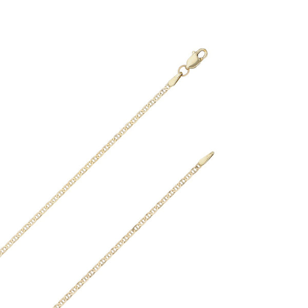 Collar eslabón nudo marino en oro amarillo 14 kilates.