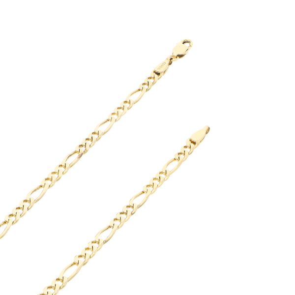 Collar de tres eslabones por uno en oro amarillo 14 kilates.