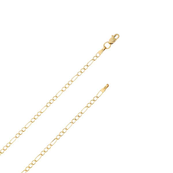 Collar de tres eslabones por uno y dijes diseño especial motivo elefante en oro amarillo 14 kilates.