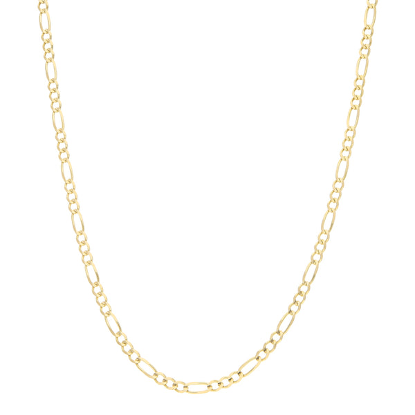 Collar de tres eslabones por uno en oro amarillo 14 kilates.