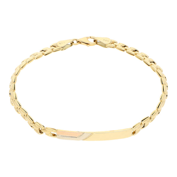 Esclava eslabón articulado en oro amarillo 14 kilates.