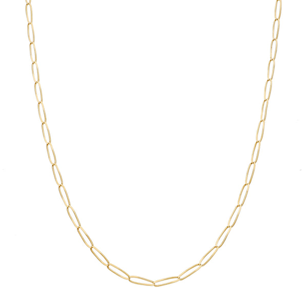 Collar eslabón encontrado en oro amarillo 14 kilates.