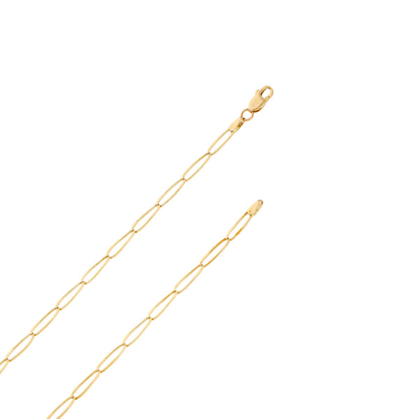 Collar eslabón encontrado en oro amarillo 14 kilates.