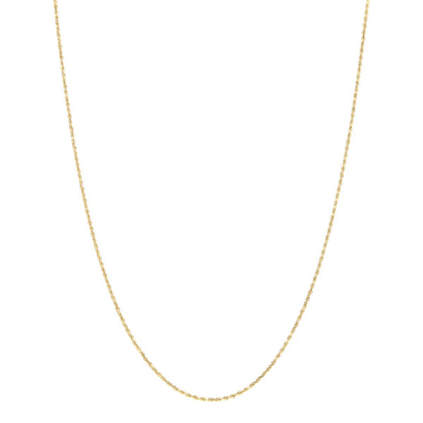 Collar eslabón torzal en oro amarillo 14 kilates.