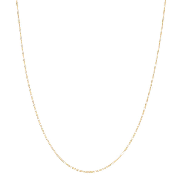 Collar eslabón combinado en oro amarillo 14 kilates.
