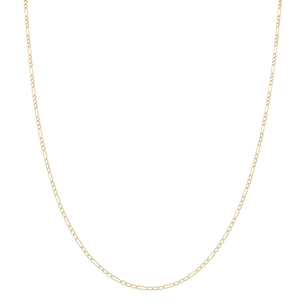 Collar de tres eslabones por uno en oro amarillo 14 kilates.