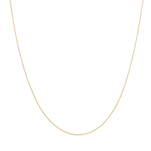 Collar eslabón cola de ratón en oro amarillo 14 kilates.