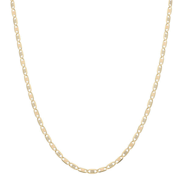 Collar eslabón nudo marino en oro amarillo 14 kilates.