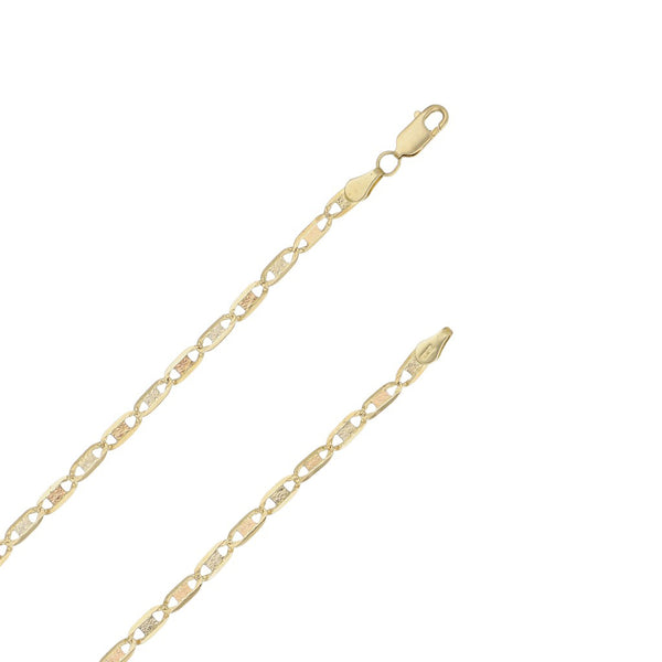 Collar eslabón nudo marino en oro amarillo 14 kilates.