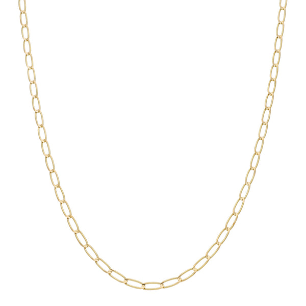 Collar eslabón encontrado en oro amarillo 14 kilates.