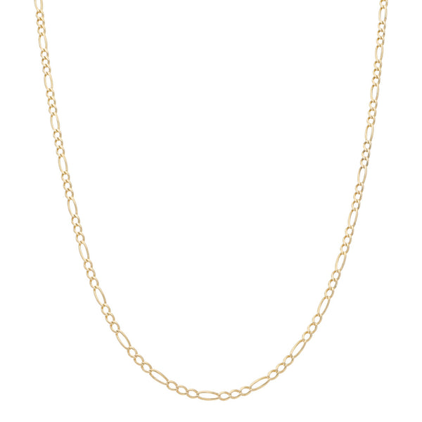 Collar de tres eslabones por uno en oro amarillo 14 kilates.