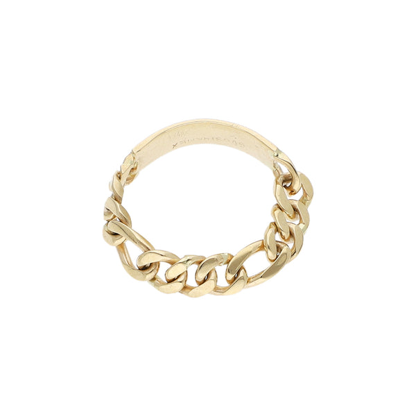 Anillo tipo esclava en oro amarillo 14 kilates.