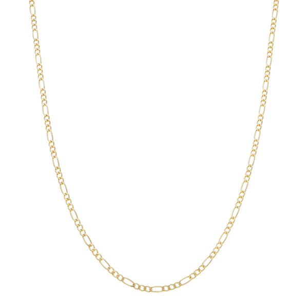 Collar de tres eslabones por uno en oro amarillo 14 kilates.