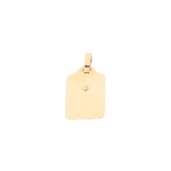 Medalla diseño especial motivo Cristo en oro amarillo 14 kilates.