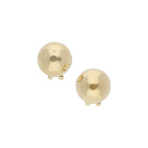 Aretes diseño especial en oro amarillo 14 kilates.