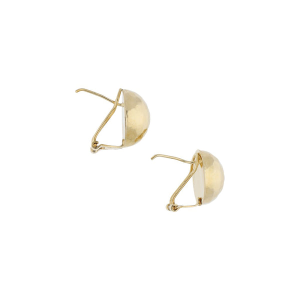 Aretes diseño especial en oro amarillo 14 kilates.
