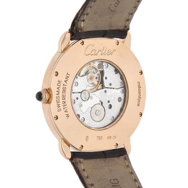 Reloj Cartier para Caballero / Unisex modelo Ronde Louis Cartier Caja y Broche en oro rosa 18 kilates.