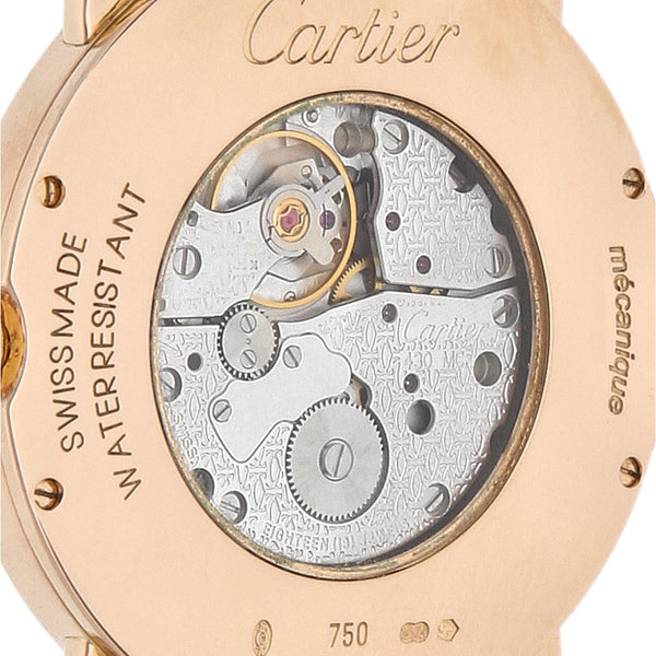 Reloj Cartier para Caballero / Unisex modelo Ronde Louis Cartier Caja y Broche en oro rosa 18 kilates.