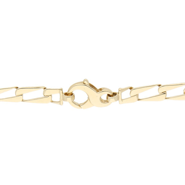 Pulsera eslabón combinado en oro amarillo 14 kilates.