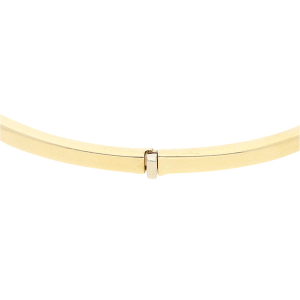 Pulsera de arillo articulado en oro amarillo 14 kilates.