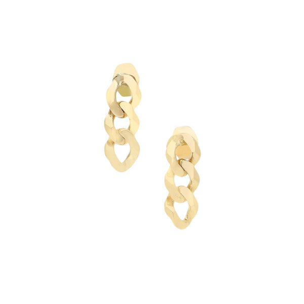 Broqueles diseño especial en oro amarillo 14 kilates.