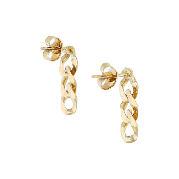 Broqueles diseño especial en oro amarillo 14 kilates.