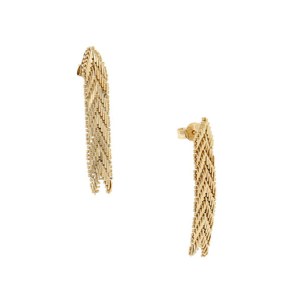 Broqueles boleados en oro amarillo 14 kilates.