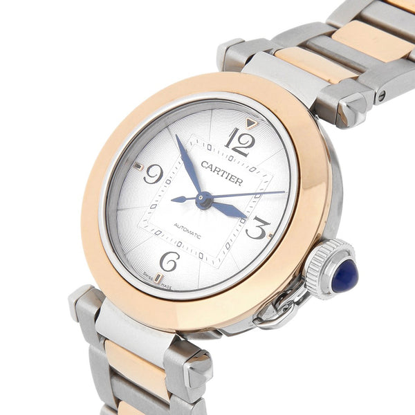 Reloj Cartier para caballero/unisex modelo Pasha vistas oro rosa 18 kilates.