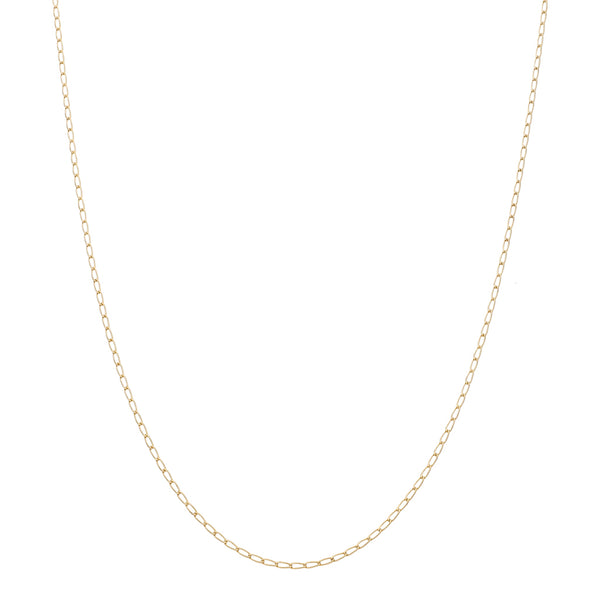 Collar eslabón encontrado en oro amarillo 14 kilates.