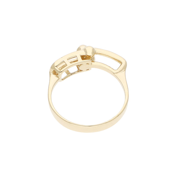 Anillo calado en oro amarillo 14 kilates.