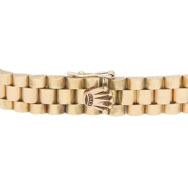 Pulsera eslabón articulado en oro amarillo 14 kilates.