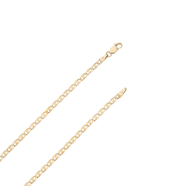 Collar eslabón nudo marino en oro amarillo 14 kilates.