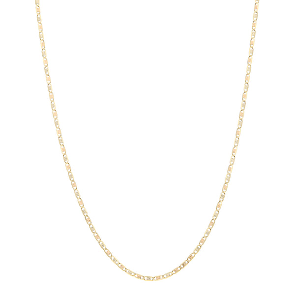 Collar eslabón nudo marino en oro amarillo 14 kilates.