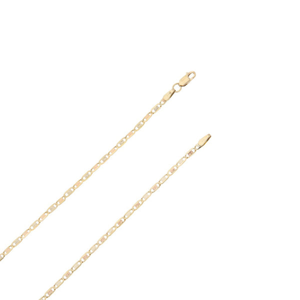 Collar eslabón nudo marino en oro amarillo 14 kilates.