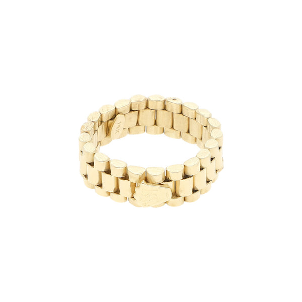 Argollas articuladas en oro amarillo 14 kilates.